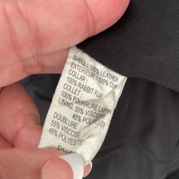 Theory Real Fur Leather Jacket - Picture 11 of 12